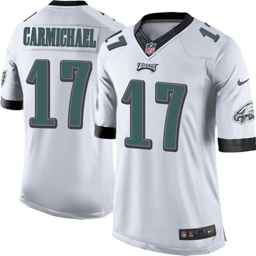 Youth Limited Harold Carmichael Nike Jersey White Road - #17 NFL Philadelphia Eagles